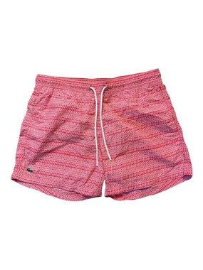LACOSTE | Swim Trunks with Logo Spell Out Print